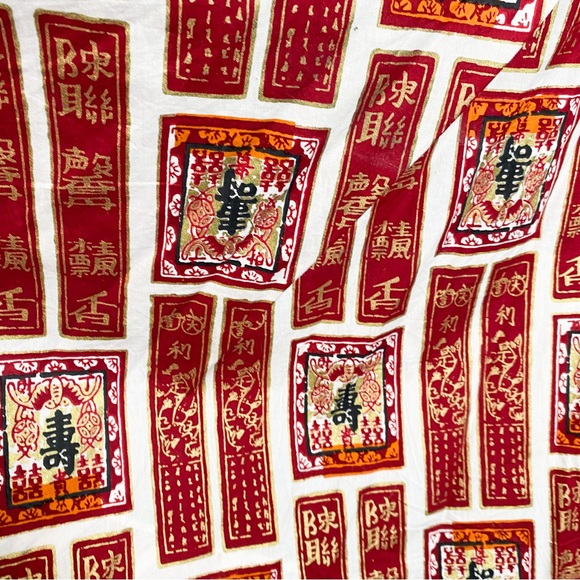 Alfred Shaheen Unique Vintage Medium Asian Hawaiian Dress - Picture 6 of 9